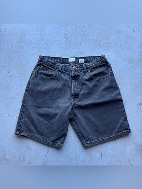 Vintage Cherokee Men's Black Denim Shorts - Classic Five-Pocket